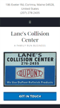 Mobile Screenshot of lanescollisioncenter.com