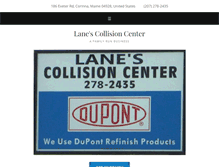 Tablet Screenshot of lanescollisioncenter.com